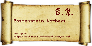 Bottenstein Norbert névjegykártya